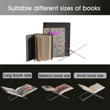 LIZ QNNALY Large Clear Acrylic Book Stand - Perfect for Displaying Open Books on Your Coffee Table - Ideal for Bibles, Cook Books, Guest Books, Magazines, Each with a Lucite Paperweight (Clear) LIZ QNNALY