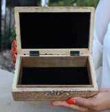 DharmaObjects Hand Carved Tree of Life Wooden Box Keepsake Storage Multi Utility DharmaObjects