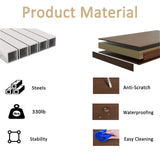 Generic Two Person Office Desk with 3 File Drawer,Large Computer Office Double Desk with Adjustable Feet Pads,Industrial Wood Modern Work Dual PC Table for Home Office,Brown,79″, 78.74″ Generic