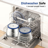 KOIOS Food Processor, 500W Electric Food Chopper with 2 Bowls (8 Cup+8 Cup) & 2 Bi-Level Blades&, Small Electric Grinder Meat Processor for Nuts, Meat, Onion, Garlic, Baby Food, Blue KOIOS