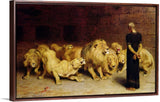 SYSMYXGS Painting by Number Kits for Adult Beginner DIY Acrylic Painting with Paint Brushes PigmentDrawing Paintwork on Oil CanvasHome Decor Gifts — Daniel in The Lions Den 1872 by Briton Riviere SYSMYXGS