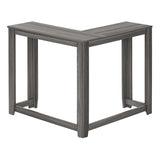 Monarch Specialties 3658 Accent Table, Console, Entryway, Narrow, Corner, Living Room, Bedroom, Laminate, Grey, Contemporary, Modern Table-36, 35.5" L x 35.5" W x 32" H Monarch Specialties