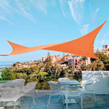AwnPro Rectangle Shade Sail 16' x 20' Canopy to Block Sunlight for Outdoor Patio Garden Patio Deck Pergola (Orange) AwnPro