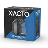 X-ACTO Pencil Sharpener, SchoolPro Electric Pencil Sharpener, Heavy Duty Sharpener for School, Classroom and Teacher Supplies, Perfect for Addition to Homeschooling Supplies, Black, 1 Count X-Acto