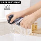 Homaxy 100% Cotton Waffle Weave Check Plaid Kitchen Towels, 13 x 28 Inches, Super Soft and Absorbent Dish Towels for Drying Dishes, 4-Pack, White & Black Homaxy