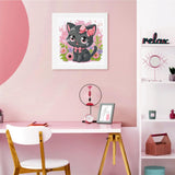 Cat Diamond Art Kits for Kids with Frame-Cat Diamond Art for Kids Ages 4-8-12 with Frame,Animals Diamond Painting Kits for Kid for Gift Home Wall Decoration(7x7inch) Arttoplus