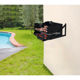 Stanbroil Outdoor Charcoal Barbecue Grill, Heavy Duty Steel Park Style Charcoal Grill with Stainless Steel Cooking Grate and Above/In Ground Base Post for Camping and Backyard Stanbroil