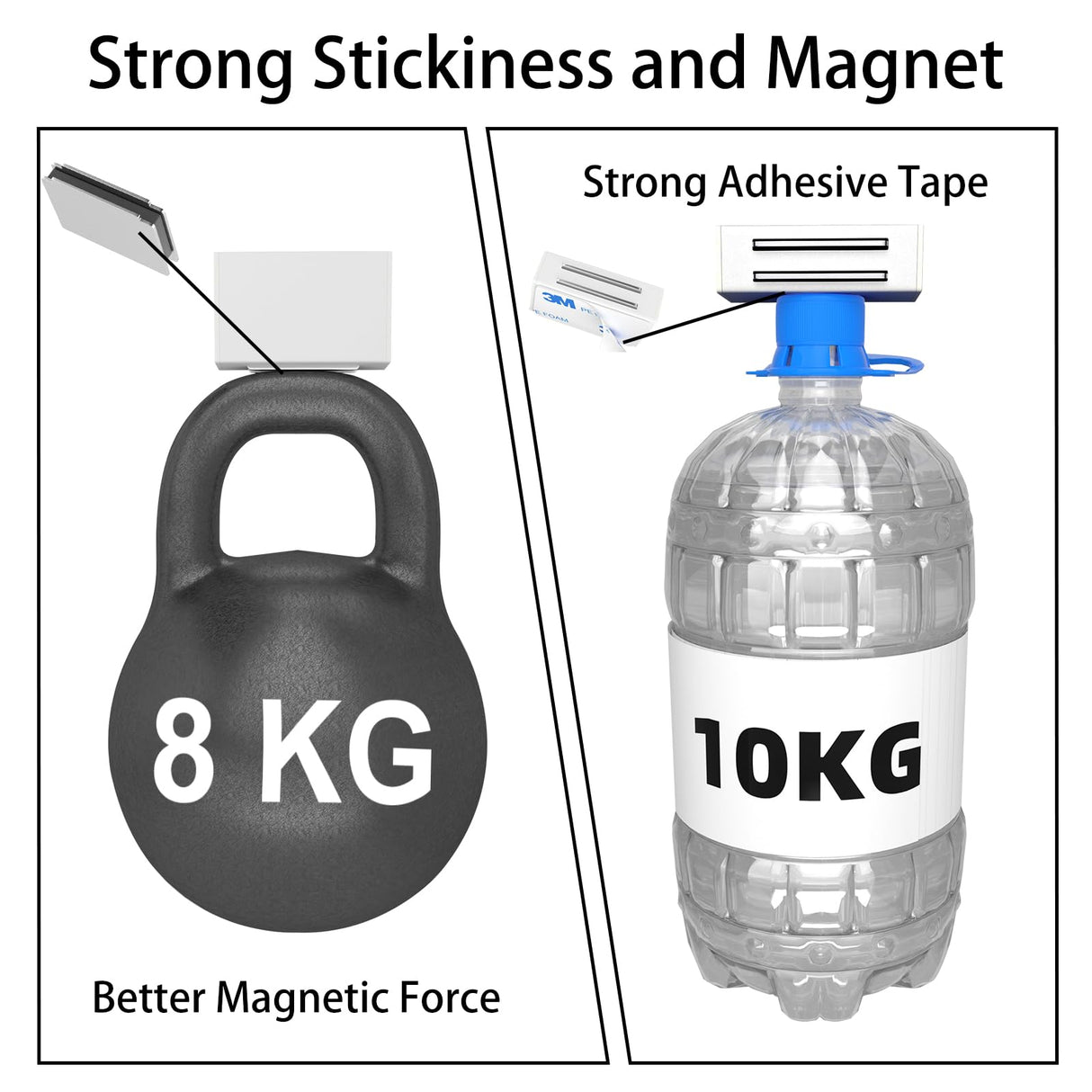 Jiayi Adhesive Magnetic Cabinet Door Catches 4 Pack Cabinet Door Magnet White Magnet Catch Cupboard Magnetic Catches Stainless Steel Kitchen Magnetic Latch for Drawer Wardrobe Closet Door Closing Jiayi