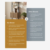 mopio Norwin Ladder Book Shelf, Wall Bookshelf, Farmhouse Industrial Bookcase, Narrow Slim Organizer Display Shelves, Living Room, Bedroom (3-Tier Shelf Cabinet) mopio