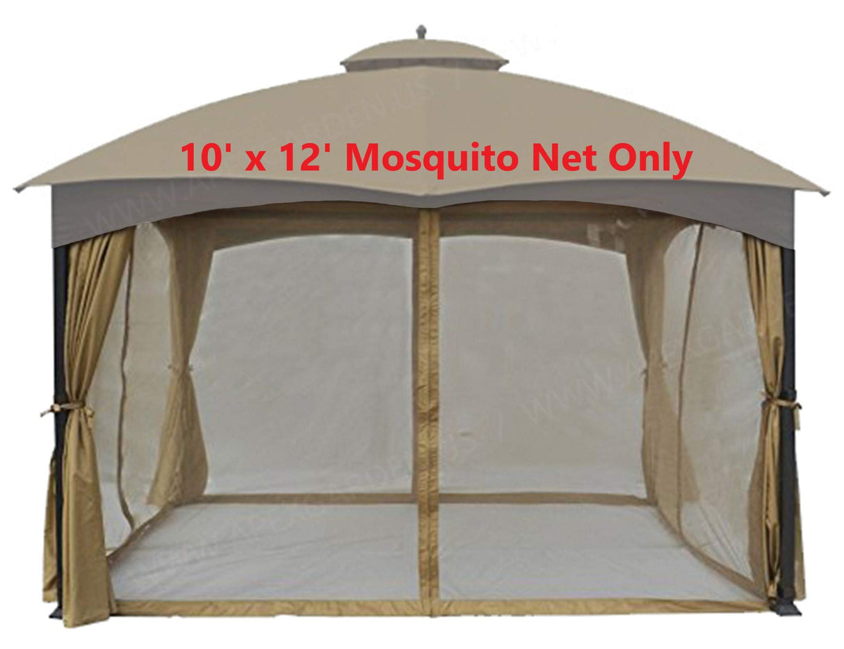 APEX GARDEN 10 Ft. x 12 Ft. Gazebo Replacement Mosquito Netting (Mosquito Net Only) APEX GARDEN
