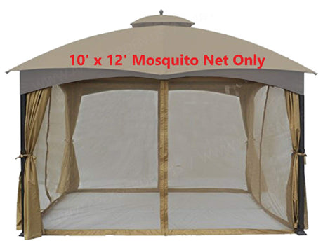 APEX GARDEN 10 Ft. x 12 Ft. Gazebo Replacement Mosquito Netting (Mosquito Net Only) APEX GARDEN