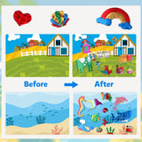 Vinlon Foil Art Kit for Kids - Foil Fun Arts and Crafts, Mess Free Kids Travel Activities Toys, DIY Craft Supplies, Easter Basket Stuffers Gifts for Boys and Girls Ages 4 5 6 7 8 9 10 Years Old Vinlon