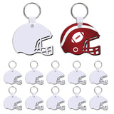 YHNTGB 20 Set Sublimation keychain blanks bulk Heat transfer keychains Double sided key chains with key ring Helmet sublimation key chains for Graduation Day Present Craft Making DIY Decoration YHNTGB