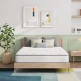 Novilla Twin Mattress 8 inch, Twin Bed Mattress in a Box, Hybrid Mattress with Comfortable & Durable Support, Twin Size Mattress for Back Pain Relief & Support, Certipur-Us Certified Novilla