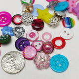 Chenkou Craft Random 100pcs Small Plastic Buttons DIY Sewing Craft Accessory (Mix) Chenkou Craft