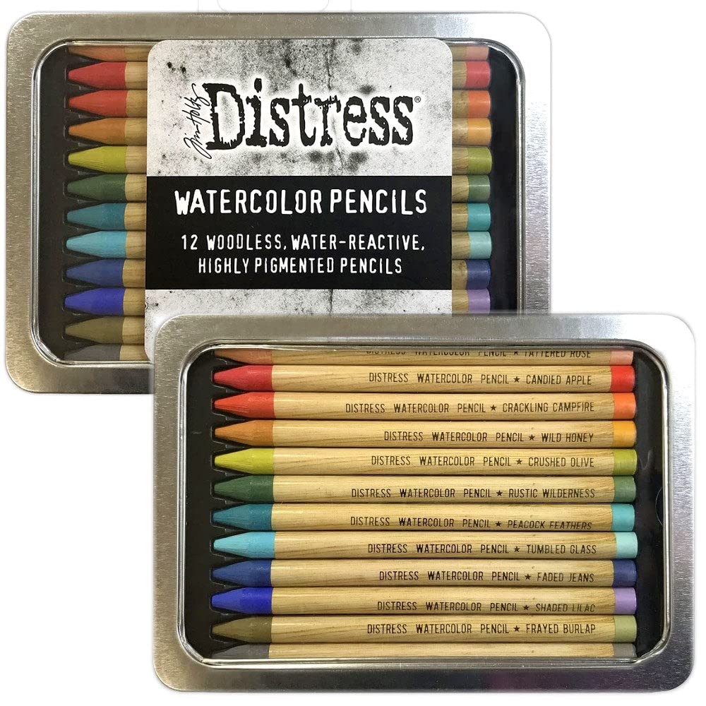 Ranger Industries Tim Holtz Distress Watercolour Pencils Kit 3 (12 Pack) Ranger