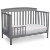 Delta Children Gateway 4-in-1 Convertible Crib - Greenguard Gold Certified, Grey Delta Children