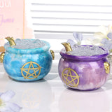 LET’S Resin Witch Cauldron Resin Mold, Halloween Resin Molds, 3D Jar Resin Molds Silicone 4.7'' Width, Large Jar Molds for Epoxy Resin Casting Craft, Storage Box,Candy Container,Candle Holder LET'S RESIN
