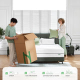 Novilla Queen Mattress, 8 Inch Memory Foam Mattress for Pressure Relief & Comfort Sleep, Medium Firm Feel with Motion Isolating, Queen Mattress in a Box, White Novilla