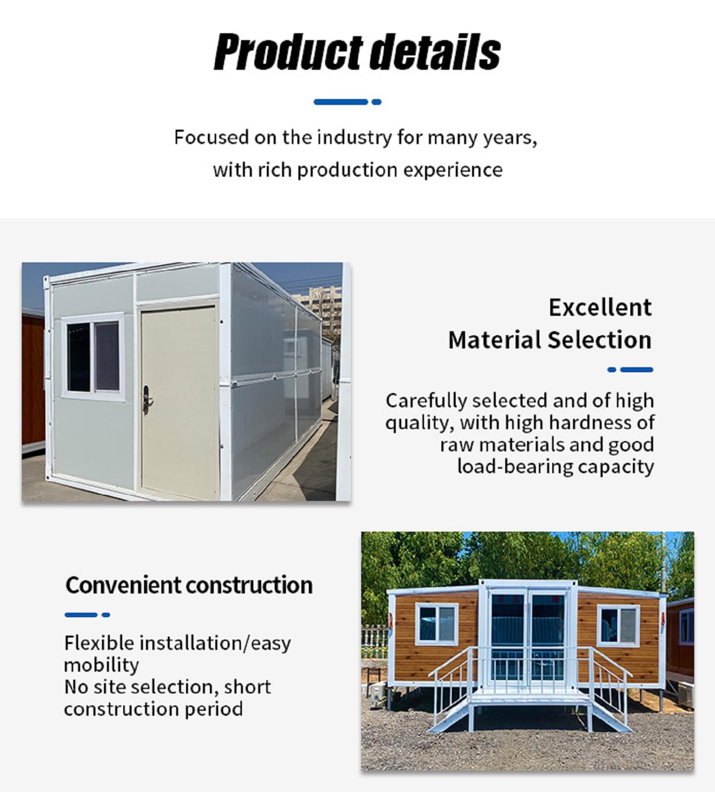 Modular Prefabricated Container Home - Customizable Tiny Home with Bathroom, Kitchen, Living Room & Bedroom - Mobile Home Solution for Adults - Ideal Tiny Homes to Live in - WoodArtSupply