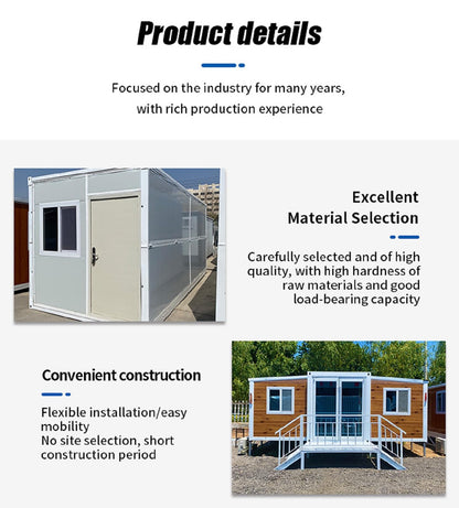 Modular Prefabricated Container Home - Customizable Tiny Home with Bathroom, Kitchen, Living Room & Bedroom - Mobile Home Solution for Adults - Ideal Tiny Homes to Live in - WoodArtSupply