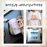 HTVSTD Gradient Sublimation Transfer Ink Paper - 15 Sheets 12"x10" Ombre Color Sublimation Transfer Paper for Tumbler T-Shirts DIY Sublimation Paper Compatible with Cricut/Cameo HTVSTD