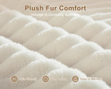 Busaurus 62" Oversized Chaise Lounge Chair Indoor, Fluffy Corduroy Upholstered Boneless Couch, Convertible Sleeper Sofa Bed & Reading Chair, Cloud Sofa Couches for Living Room, No Assembly, Beige Busaurus