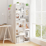 Tangkula 6-Tier Bookshelf, 64”H Tall Open Bookcase with Anti-Tip Kits, Home Office Free-Standing Wood Room Divider Display Book Shelf, Modern 11-Shelf Storage Rack for Study, Living Room (1, White) Tangkula