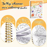 Coloring Book Set with 24-Color Acrylic Markers & Stickers, Ages 14+ Travel Sketch Book, 60 Pages 150gsm Thick Paper (7x8.3in) Spiral Bound Art Supplies Prudiut