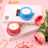 Actvty Coffee Cup Resin Mold, Candle Vessel Silicone Molds, Candle Cup with Tray Epoxy Mold for Epoxy Casting DIY Resin Craft Plaster Art Jewelry Gifts Home Decor Actvty