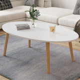 Geesatis 13" Solid Wood Furniture Legs Mid Century Legs for Couch Sofa Chair Coffee Table Legs Replacement Part, with Mounting Plate and Screws Geesatis