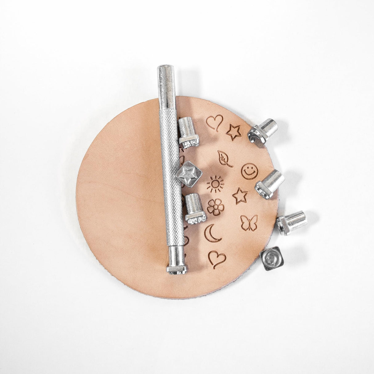 Realeather Crafts Leathercraft Funtime Stamp Set, Small Realeather