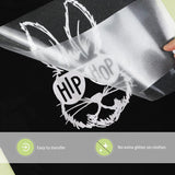 HTVRONT Rainbow White Glitter HTV Vinyl Roll-12 x 6 FT White Glitter Heat Transfer Vinyl, White Glitter Iron on Vinyl for Cricut & Silhouette Cameo HTVRONT