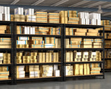 BuxWellBang 5 Tier Garage Storage Shelves - 32" W x 16" D x 63" H Adjustable Heavy Duty Metal Shelving Unit, Garage Shelving Organizers and Storage Utility Rack for Basement, Pantry, Kitchen, Black BuxWellBang