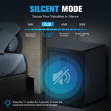 Gun Safe, 2.0 Cu ft Gun Safe for Handgun with Pistol Rack Door Organizer, Pistol Safe with Digital Electronic Keypad, Alarm Home Safe with Adjustable Shelf, Fixable Silent Safe for Valuables Dononr