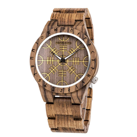 BOBO BIRD Mens Unique Engrave Wood Watches Luxury Stylish Watch Wood Strap with Bamboo Wooden Box BOBO BIRD