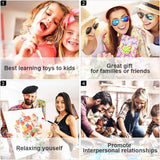 OfFsum Paint by Numbers for Adults Kids Beginner Unicorn Planet 6 DIY Acrylic Painting by Numbers Kits with Brushes Acrylic Pigment Home Decoration Brithday Gifts 16 x 20 inch OfFsum