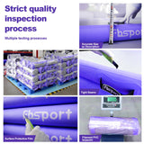 FBSPORT 20ft Inflatable Air Gymnastics Mat Training Mats 4 inches Thickness Gymnastics Tracks for Home Use/Training/Cheerleading/Yoga/Water with Pump FBSPORT