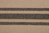 Mill House Stripe Black Table Runner, 36" Long, Farmhouse Primitive Grain Sack Stripe Fabric Table Topper, Beige & Black Piper Classics