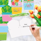 Fancy Land 24 Sets Mothers Day Crafts for Kids DIY Greeting Card Making Kit Mothers Day Cards with Envelopes Classroom Activities Gifts for Mom Fancy Land