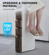 Lozovin 4-Tiers Slim Bathroom Storage Cabinet, Waterproof Narrow Floor Cabinet with Tissue Box and Wheels, Skinny Storage Organizer with Drawers for Small Spaces, Bathroom, Kitchen, Bedroom, 6.7″ Lozovin