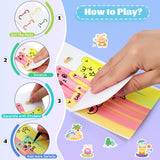 GAKICO Rainbow Scratch Art for Kids: Creative Squeegee Painting Kits, Rainbow Scratch Paper Art Set, Squeeze Magic Reveal Craft Kits, DIY Postcards Party Favors Novelty Gifts for Girls Boys GAKICO