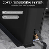 Outsunny 12' x 20' Heavy Duty Carport, Portable Garage Canopy Tent with 2 Ventilation Windows and Large Door, for Car, Truck, Boat, Motorcycle, Bike, Garden Tools, Black Outsunny