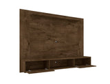 Manhattan Comfort Liberty Floating Entertainment Center with Storage, Shelves, and Cabinet, Mid Century Modern TV Stand for Televisions up to 65 Inches, Bedroom and Living Room, 70" Wide, Rustic Brown Manhattan Comfort