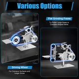 LIAPDG Abrasive Belt Machine, 550W Desktop Belt Grinder For Knife Making Vertical Horizontal Belt Polisher Sharpener 5000Rpm With Brushless Motor Belt Sander for Metal Working Mini Belt-Sander LIAPDG