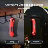 ThermoMaven ProfessionaI Meat Thermometer Digital, 3X Faster 0.5 Sec Instant Read, NIST Certified Accuracy ±0.5°F, 100% Waterproof Probe, Auto-Rotate Bright Indicator, for Candy/Grill/BBQ, Red & Gray ThermoMaven