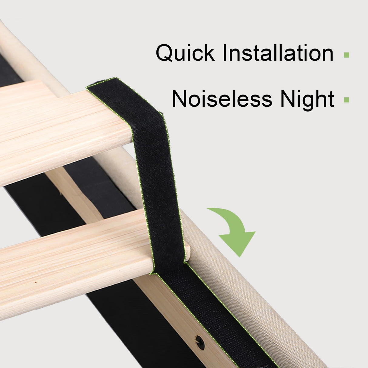 Feonase Queen Bed Frame with Charging Station, Upholstered Platform Bed Frame with Wingback Storage Headboard, Solid Wood Slats Support, No Box Spring Needed, Beige Feonase