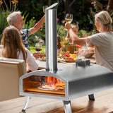 12” Portable Wood Fired Pizza Oven - Stainless Steel Pellet Pizza Stove for Outdoor Cooking, Backyard & Camping PolarcoForgeco