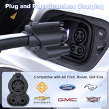 EVCONN NACS to CCS1 Charging Adapter, Max 250kW 1000V, Compatible with Tesla V1/V2/V3/V4 DC Supercharger Station, Fit for R1T, R1S, R2, R3 & Ford and GM EVs EVCONN