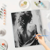 Easy Paint by Numbers Kit for Adults Beginner, People Adult Paint by Number Kits on Canvas, DIY Painting with Numbers for Adults, Acrylic Simple Oil Paints by Number Kits for Home Wall Decor 16x20 In BYGFHLYW